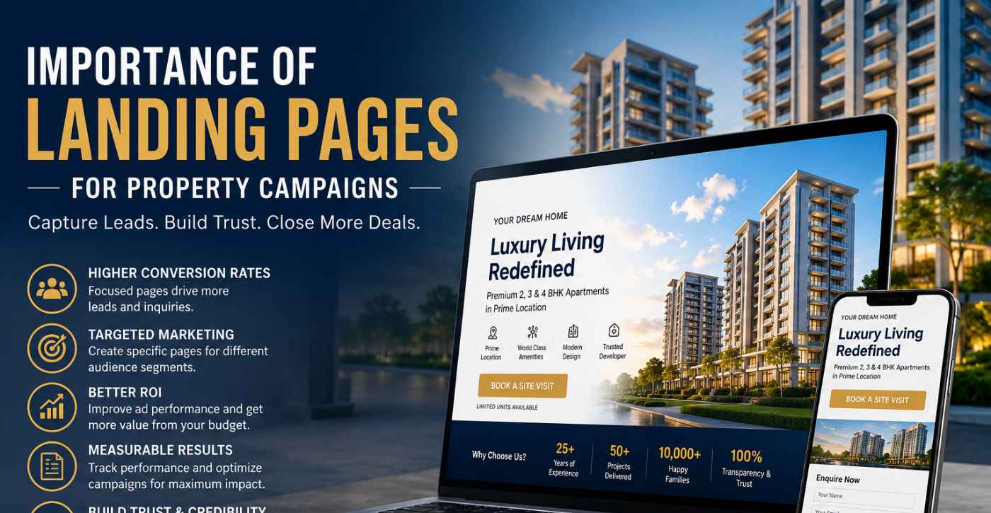 Importance of landing pages for property campaigns